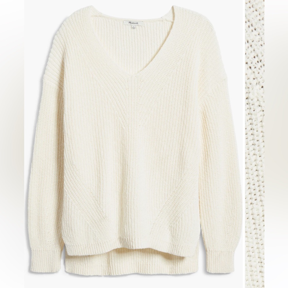 Madewell cotton sweater pink size small